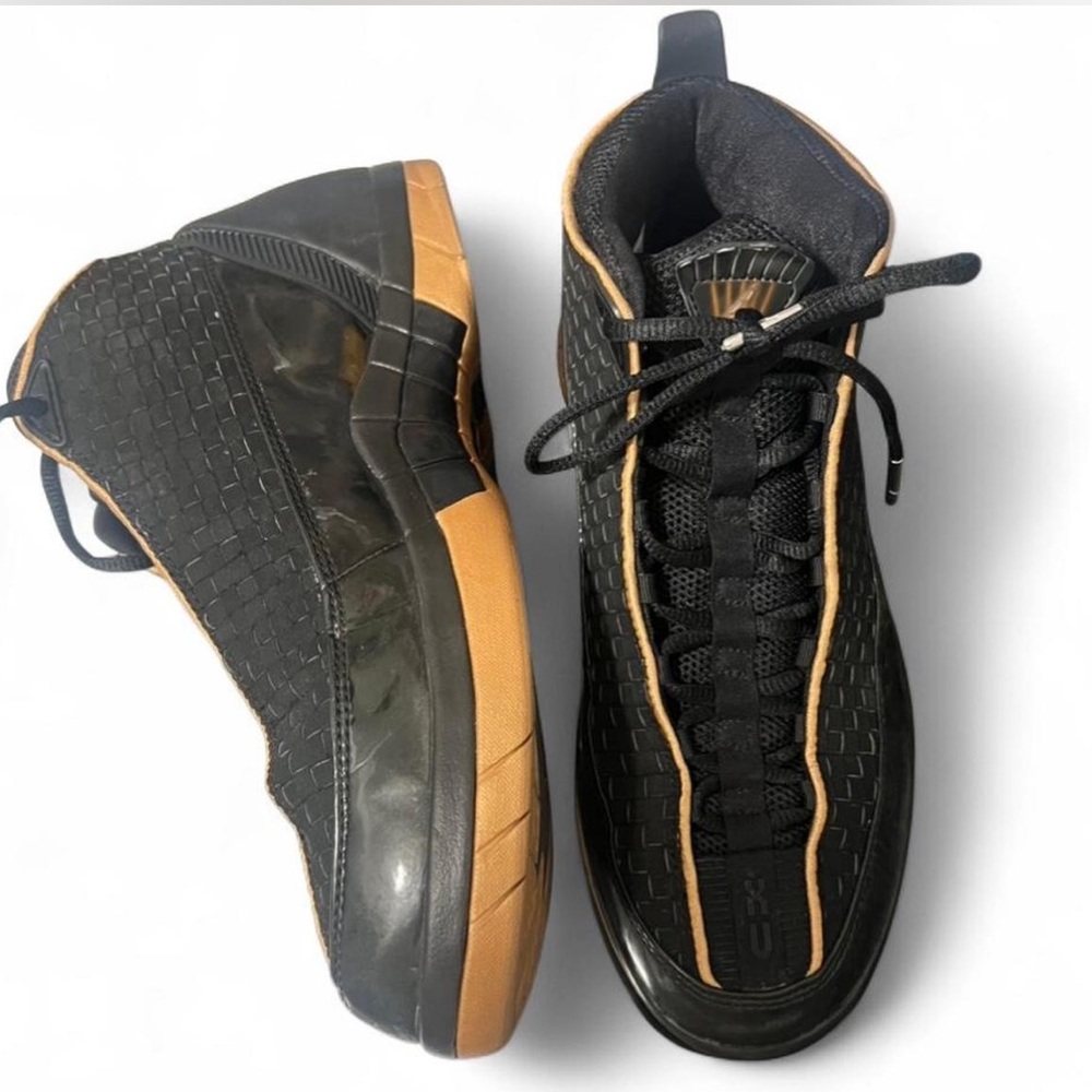 2008 Nike Air Jordan 15 Retro SE Black Miners Gold 317112-006 Size 9 (No Box)